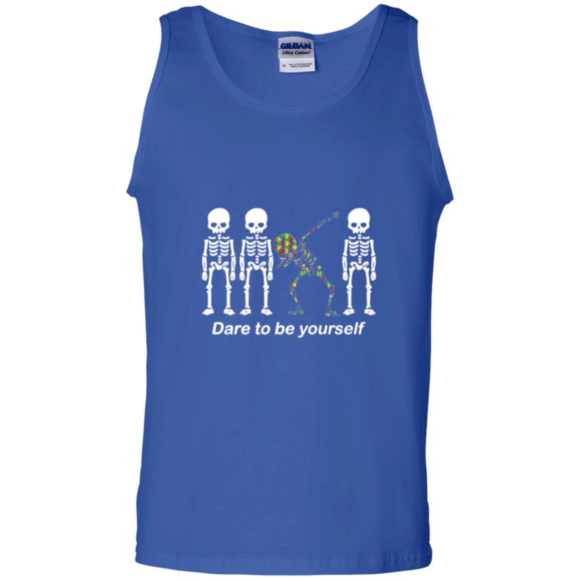 Dabbing T-shirt Dabbing Skeleton Dare To Be Yourself Royal