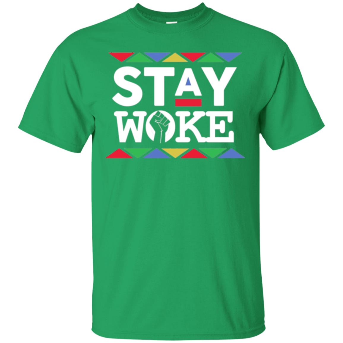 Stay Woke Against Inequality Black Power T-shirt Women_s Rights Irish Green