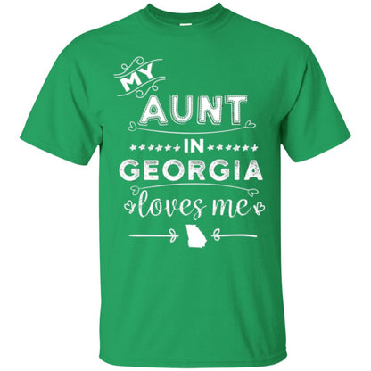 Niece T-shirt My Aunt In Georgia Loves Me Irish Green
