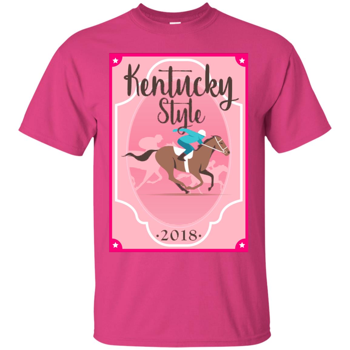 Kentucky Style 2018 Shirt Horse Racing Southern Cute Pink Heliconia