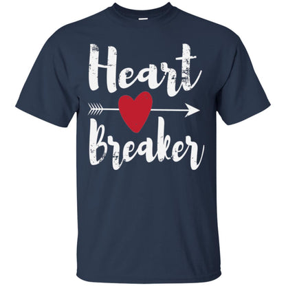 Valentines Day T-shirt Heart Breaker T-shirt Navy