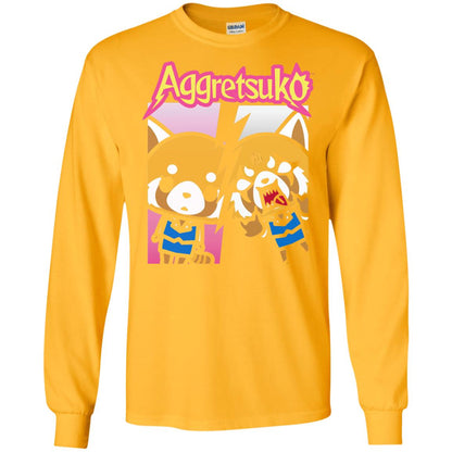 Aggretsuko Split Personality T-shirt Gold