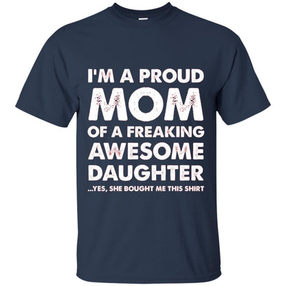 Mother_s Day Gift Proud Mom Shirt From A Daughter To Mom Navy