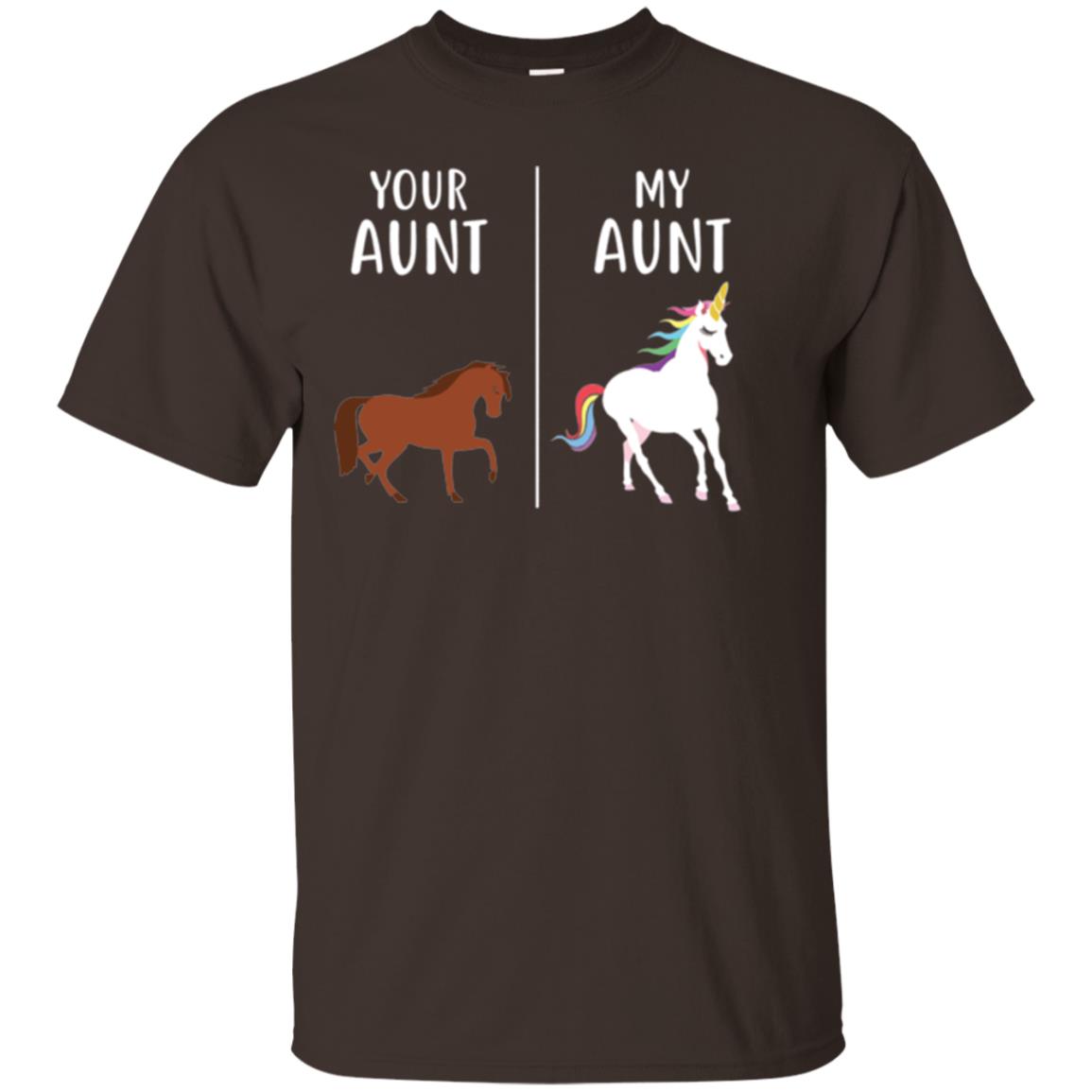 Unicorn T-shirt Your Aunt My Aunt Dark Chocolate