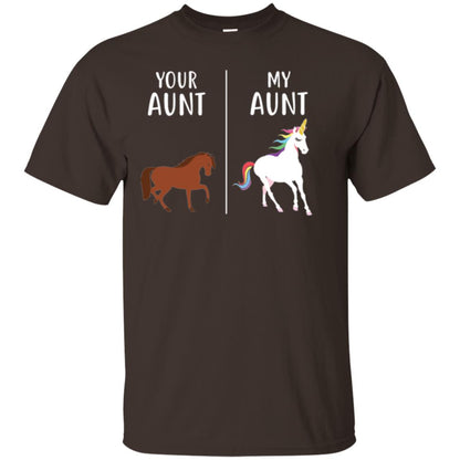 Unicorn T-shirt Your Aunt My Aunt Dark Chocolate