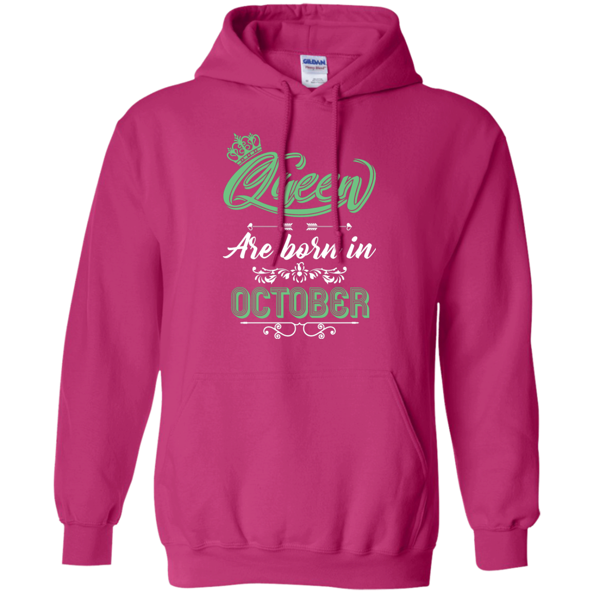 Brithday T-Shirt Queen Are Born In October Heliconia