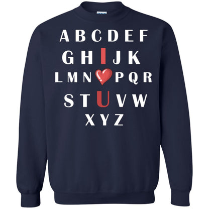 Alphabet I Love You T-shirt Navy