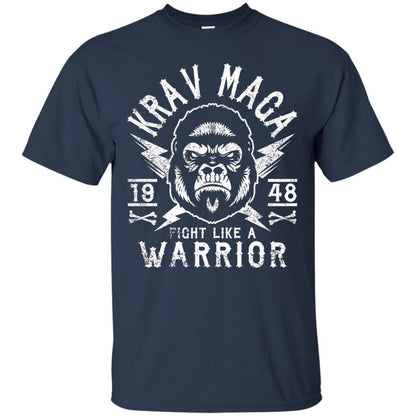 Krav Maga T-shirt Fight Like A Warrior Navy