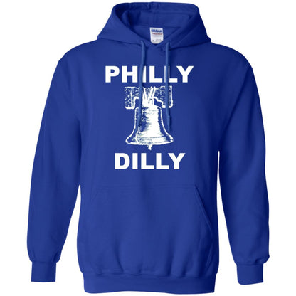 Football T-shirt Philly Dilly With Liberty Bell And Crack Philadelphia Royal