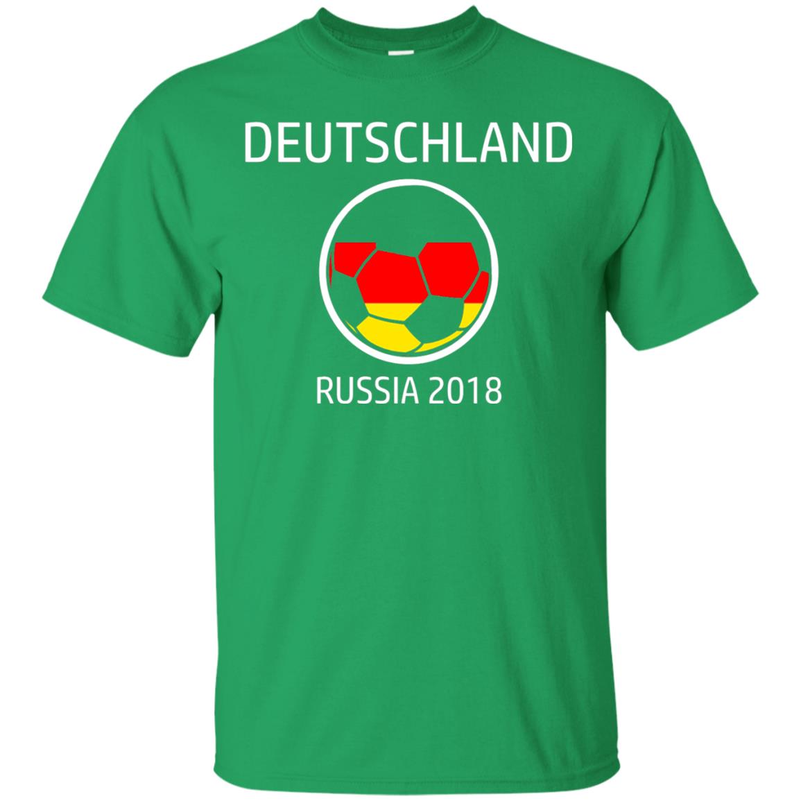 Deutschland Team Russia 2018 Soccer Fan T-shirt Irish Green