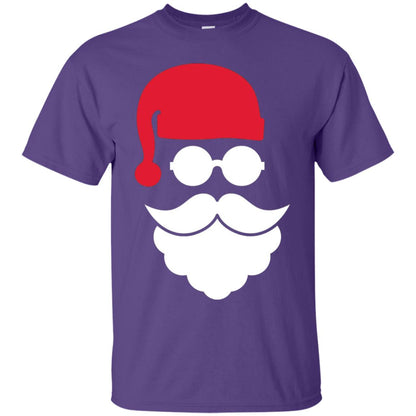 Christmas Shirt Santa Claus Face Purple