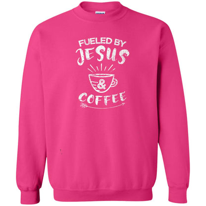 Fueled By Jesus And Coffee Coffee Lover T-shirt Heliconia