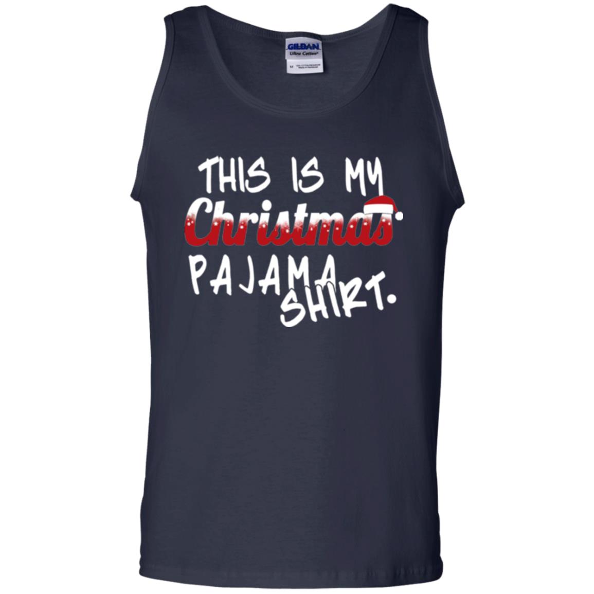 Christmas T-shirt This Is My Christmas Pajama Shirt Navy