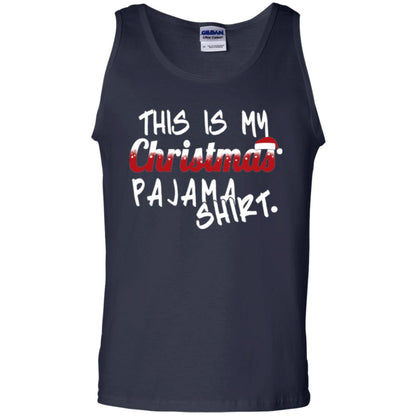 Christmas T-shirt This Is My Christmas Pajama Shirt Navy