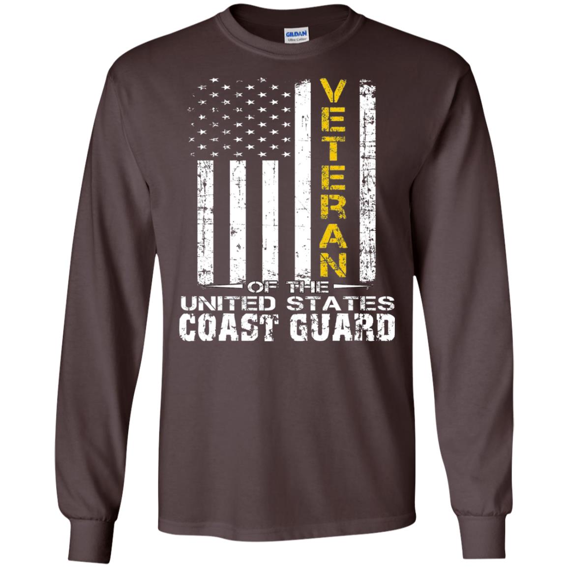 Veteran Of The United States Us Coast Guard Shirt Dark Chocolate