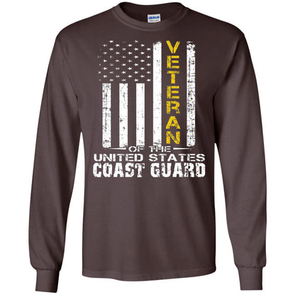 Veteran Of The United States Us Coast Guard Shirt Dark Chocolate