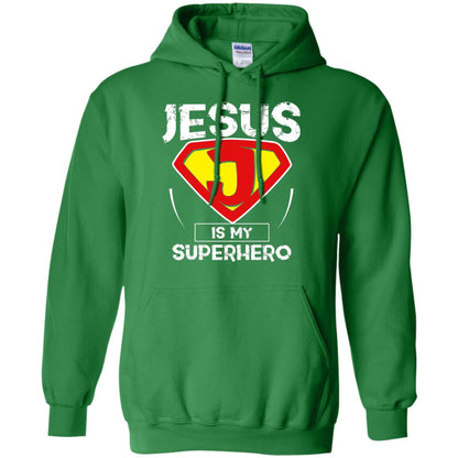 Jesus Is My Superhero Christian Movie Fan T-shirt Irish Green
