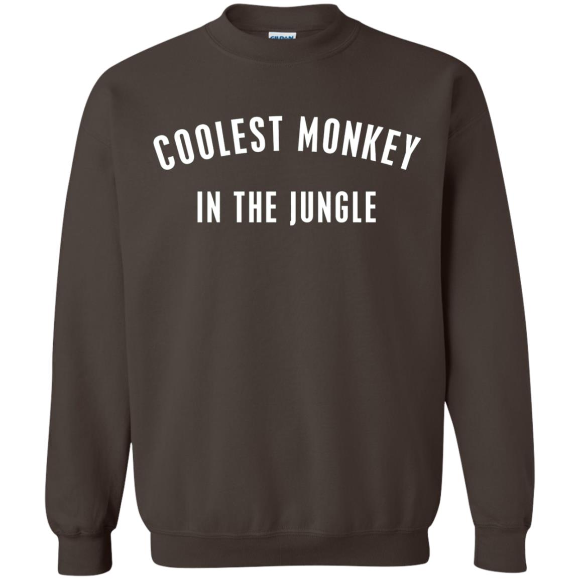 Monkey T-shirt Coolest Monkey In The Jungle Dark Chocolate