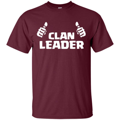 Mobile Gamers T-shirt Clan Leader Maroon