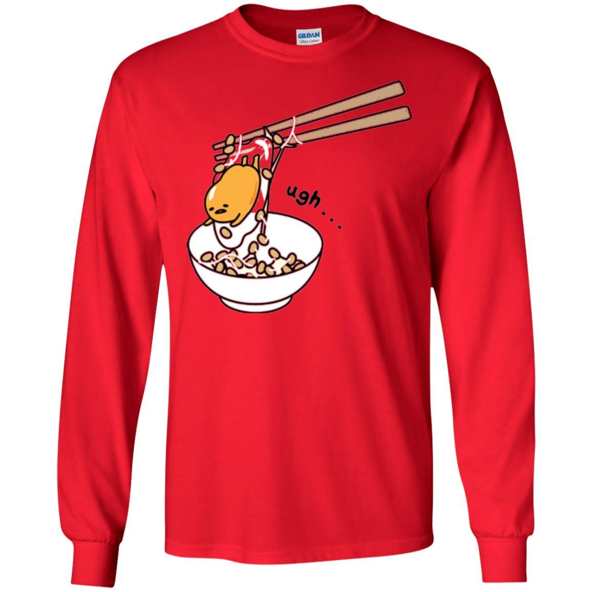 Film T-shirt Gudetama Chopsticks Red