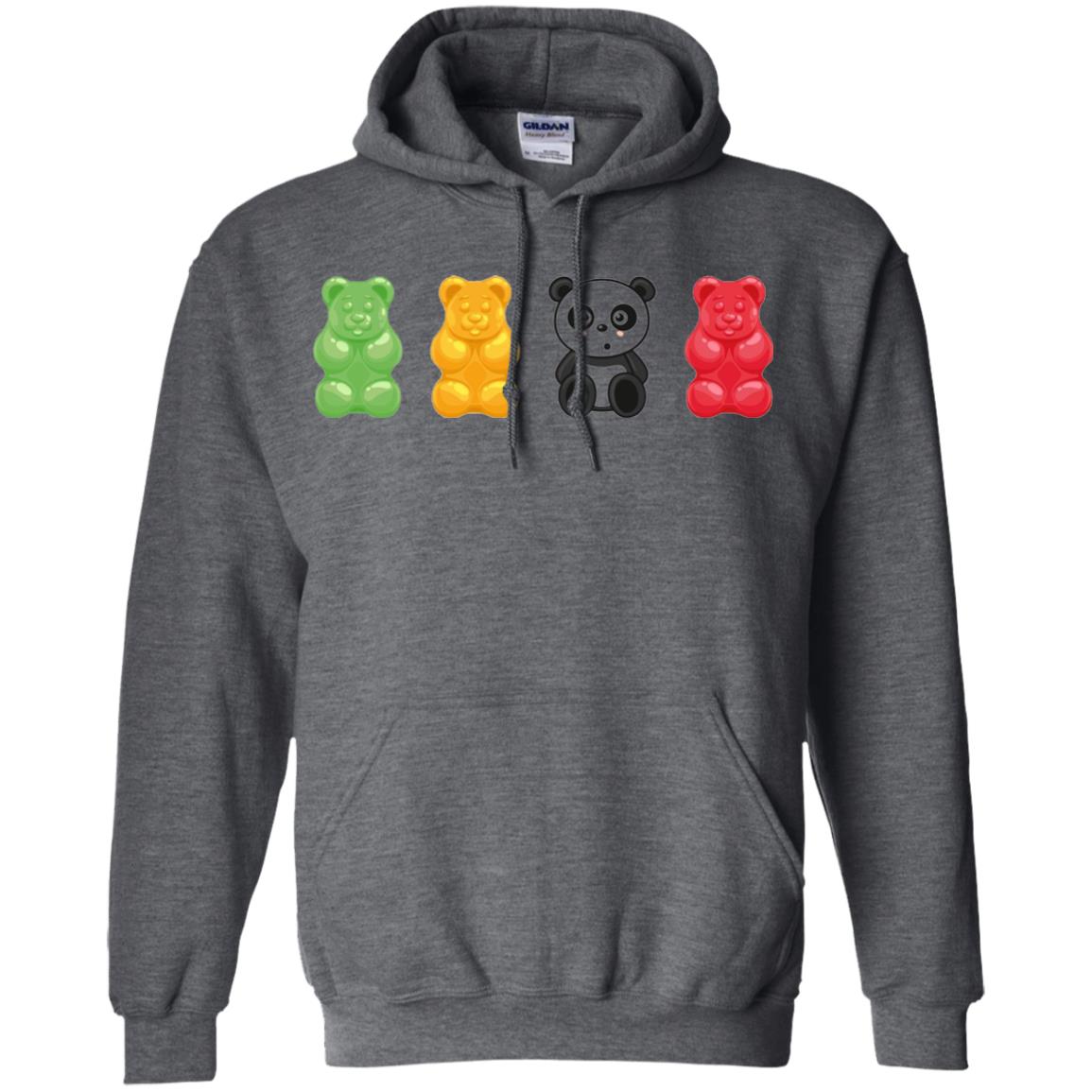 Bear Lover T-shirt Cute Panda Candy Bear Dark Heather