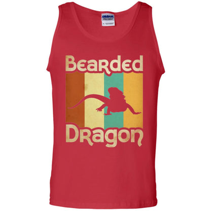Vintage Retro Bearded Dragon T-shirt Red