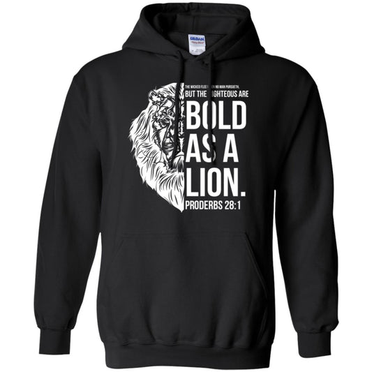 Christian T-shirt Bold As A Lion T-shirt Black