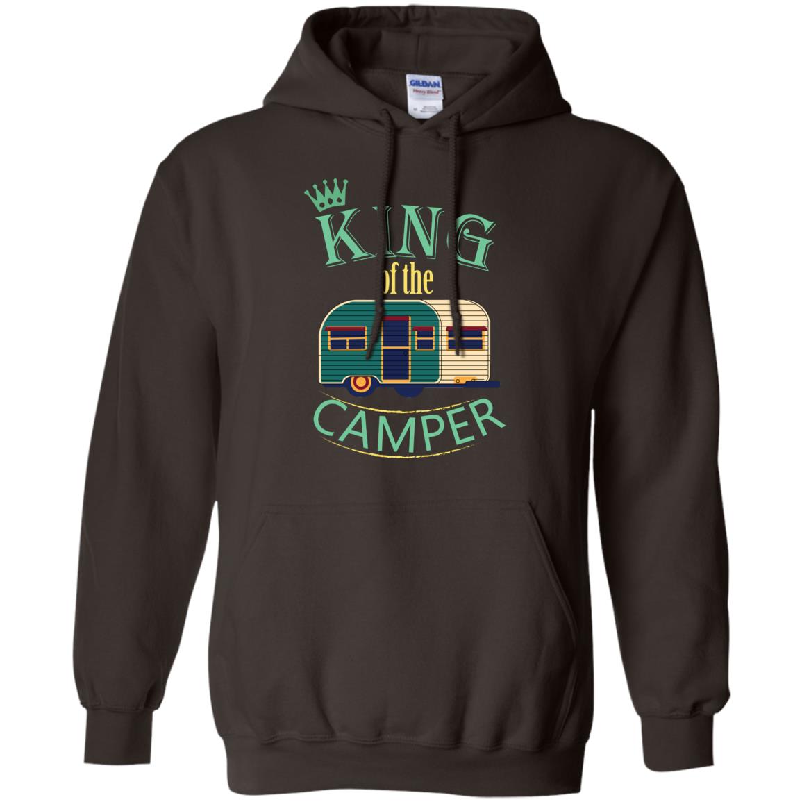 King Of The Camper Camping Lover Shirt Dark Chocolate