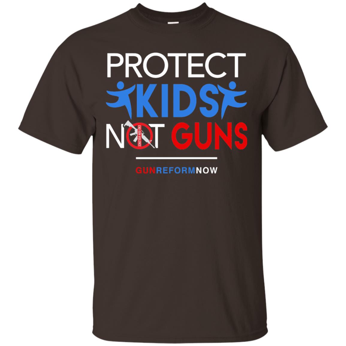 Protect Our Kids Not Guns March For Action T-shirt Dark Chocolate