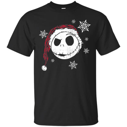 Christmas T-shirt Disney Nightmare Before Christmas Snowflake Black