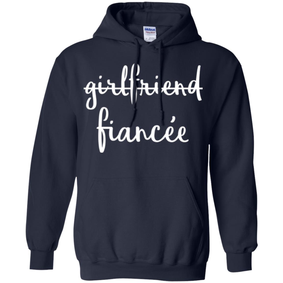 Fiance Engagement Party T-shirt Girlfriend Fiancee Navy