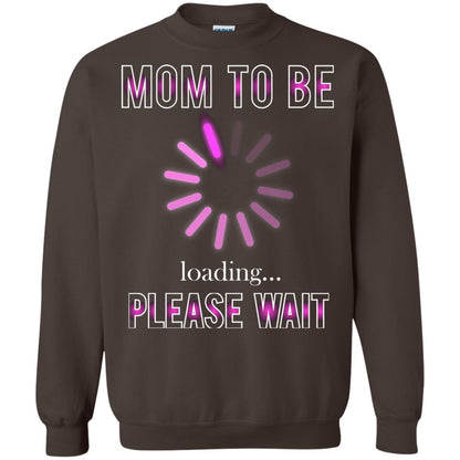 Mommy T-shirt Mom To Be Loading Please Wait Dark Chocolate