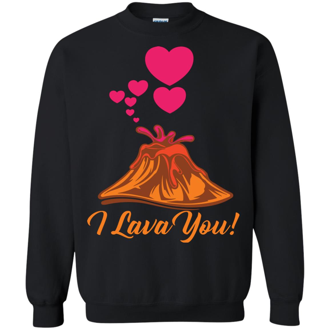 Valentines Day T-shirt I Lava You Black
