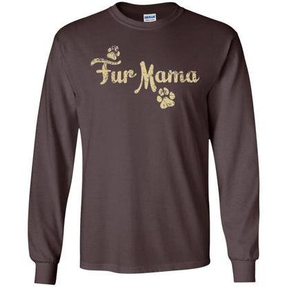 Fur Mama Mommy Love Dog T-shirt Dark Chocolate