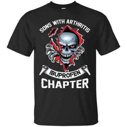 Sons With Arthritis Ibuprofen Chapter Biker T-shirt Black