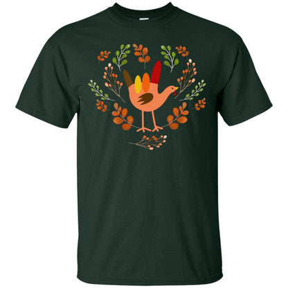 Rocknroll Sign Turkey Thanksgiving Gift Shirt For Mens Or Womens Forest