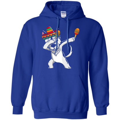 Dabbing Husky Funny Cinco De Mayo T-shirt Royal