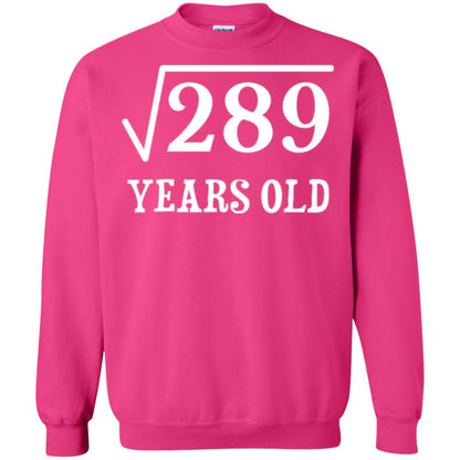 Brithday T-shirt Square Root Of 289 Heliconia