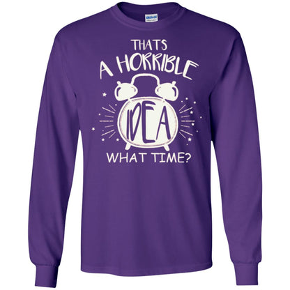 Thats A Horrible Idea What Time Best Friend Love T-shirt Purple