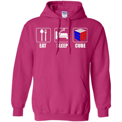 Rubik Lover T-shirt Eat Sleep Cube T-shirt Heliconia