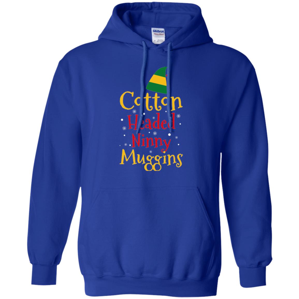 Funny Elf T-shirt Cotton Headed Ninny Muggins Royal