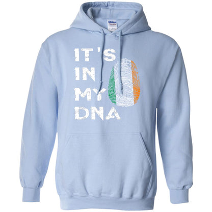 It's In My Dna Fingerprint Irish Ireland Gift Shirt Light Blue