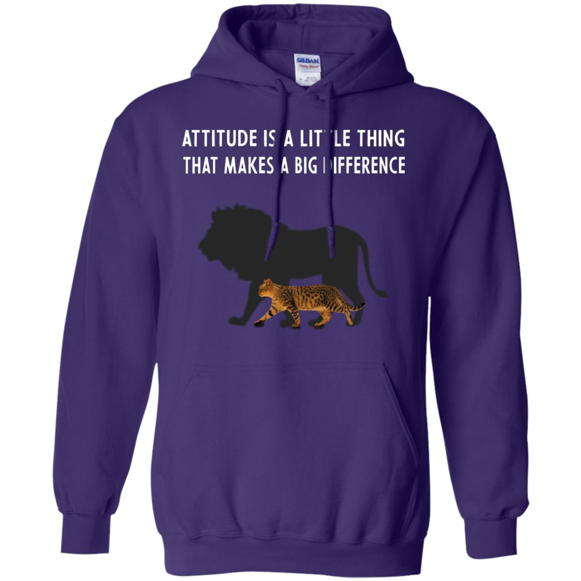 Attitude Is Little Thing That Make A Big Difference Best Quote Shirt Purple