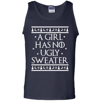 Christmas T-shirt A Girl Has No Ugly Sweater Navy