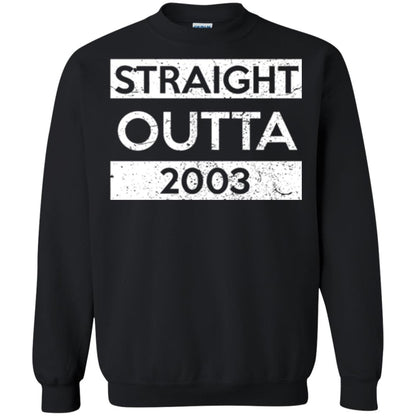 Brithday T-shirt Straight Outta 2003 Black
