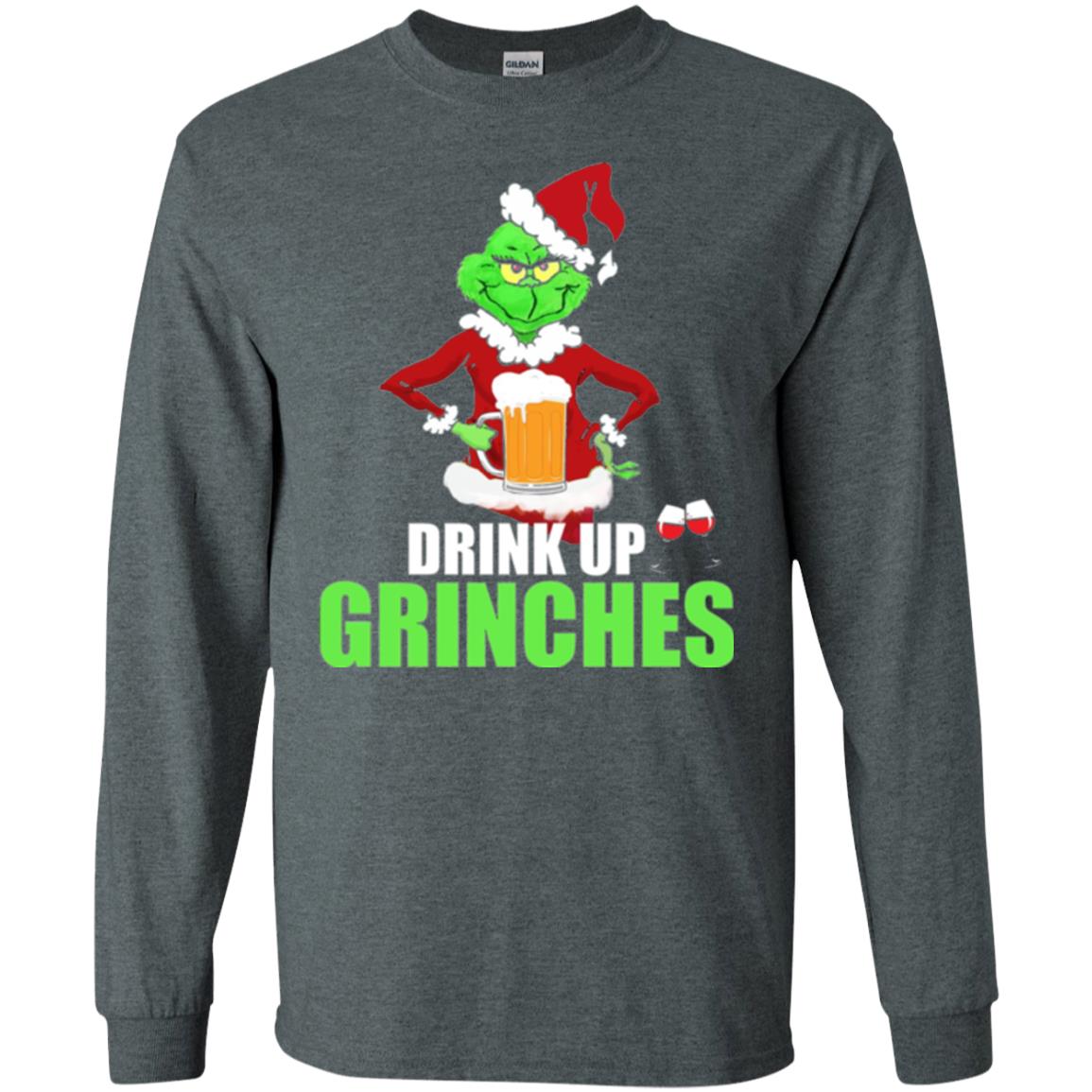 Christmas T-shirt Drink Up Grinches Dark Heather
