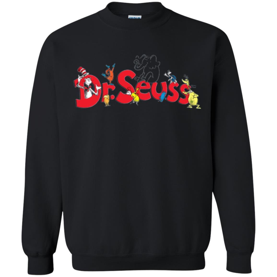Film Lover T-shirt Dr. Seuss Family T-shirt Black