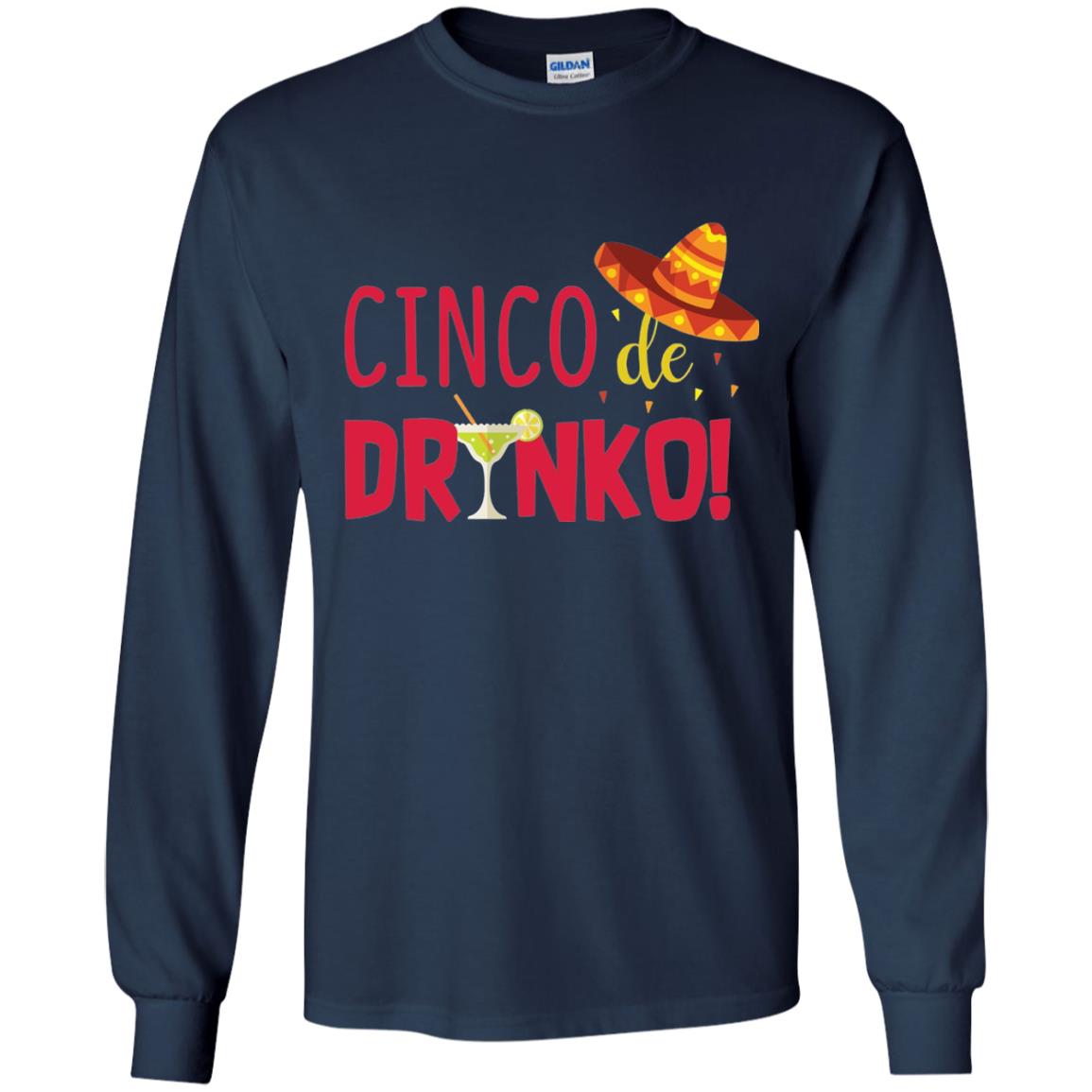 Cinco De Drinko Cinco Mayo 2018 Drinking T-shirt Navy