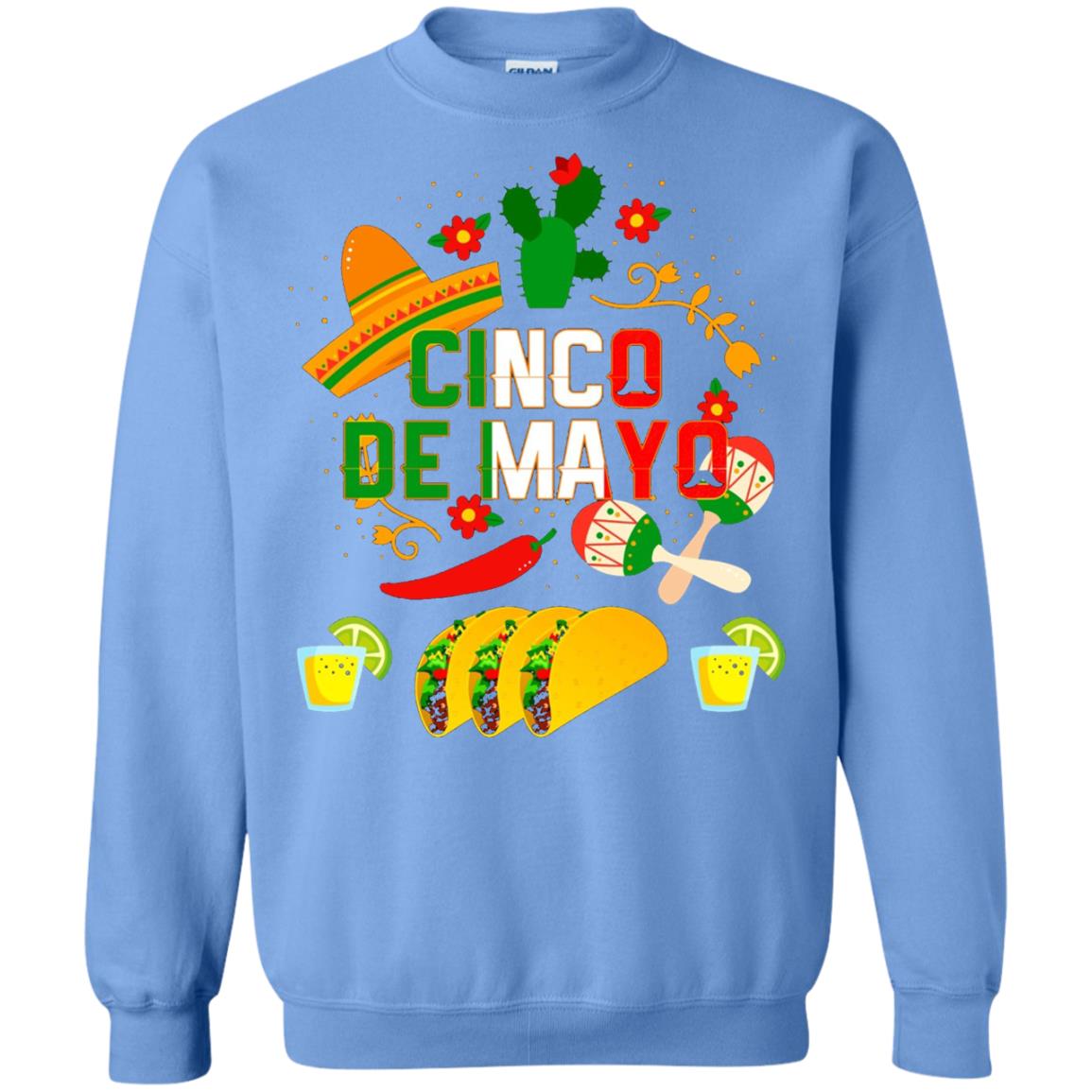 Fiesta Cinco De Mayo T-shirt Cinco De Mayo Carolina Blue