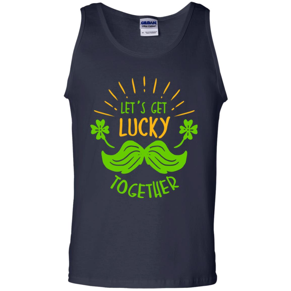 Saint Patrick's Day T-shirt Let's Get Lucky Together Navy